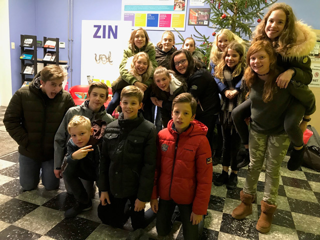 Leerlingen 1Ab laatste schooldag Sint-Lutgart 2017