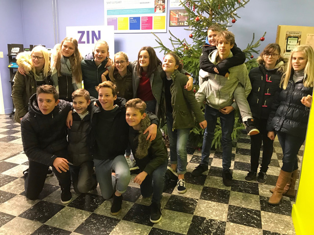 Leerlingen 2Ab laatste schooldag Sint-Lutgart 2017