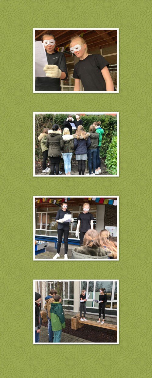Collage Gedichtendag Middenschool Beernem